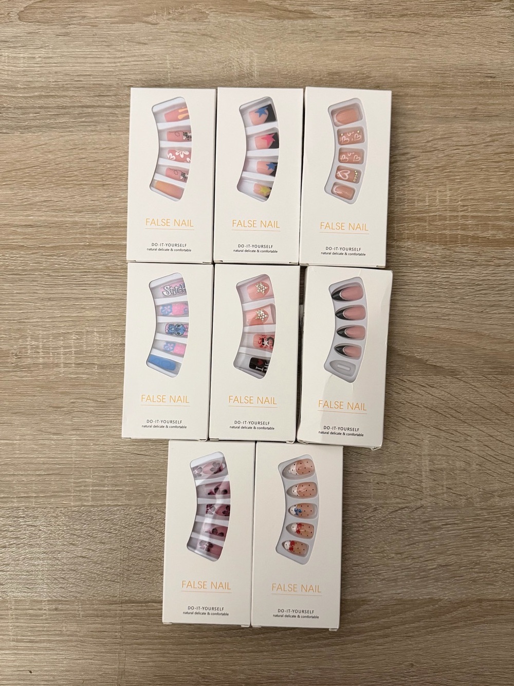 Press-On False Nails, Cute Nail Art, 8 Styles Choose 2 NWT